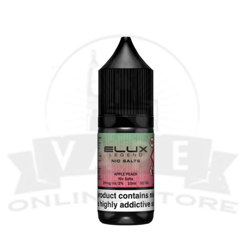 apple peach elux legend 10ml nic salt or retail and wholesale