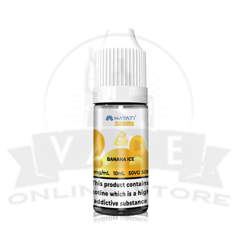 banana ice hayati pro max 10ml nic salt e liquid