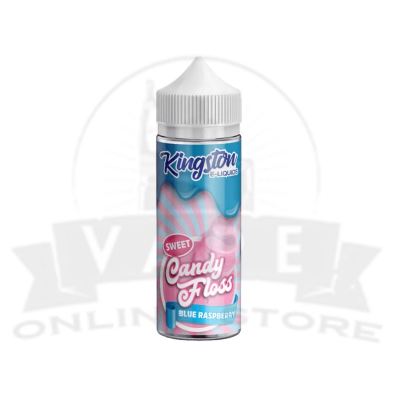 blue raspberry kingston candy floss 100 ml e liquid shortfills