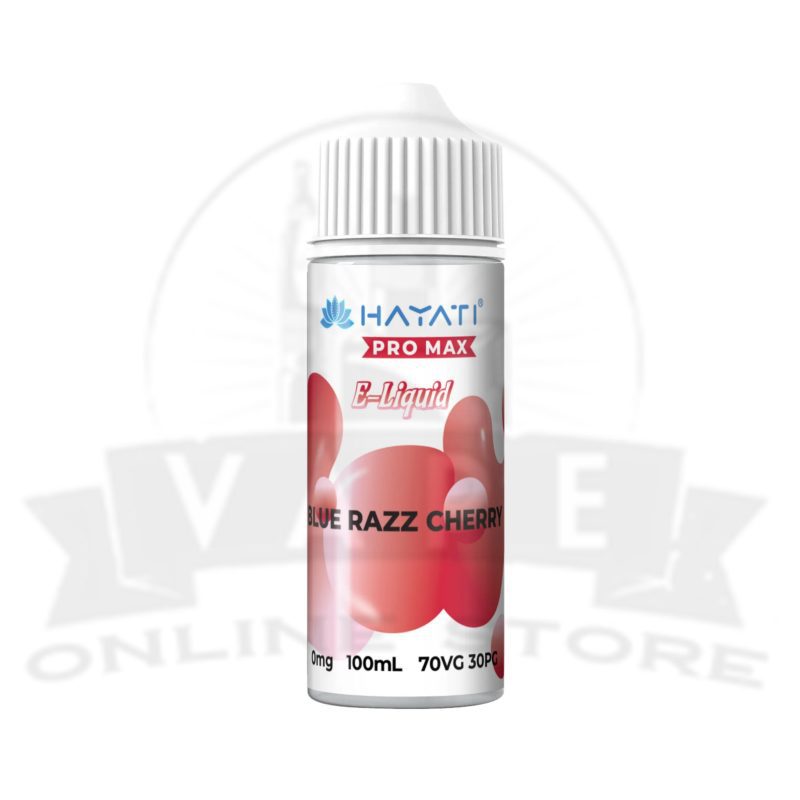 blue razz cherry hayati pro max 100ml e liquid vape juice or full stock