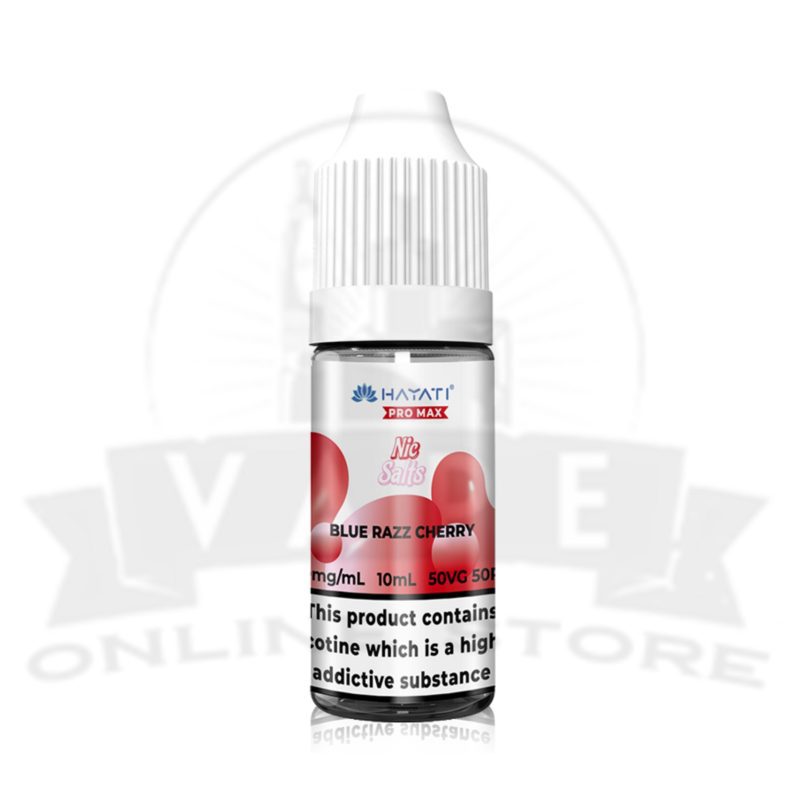 blue razz cherry hayati pro max 10ml nic salt e liquid