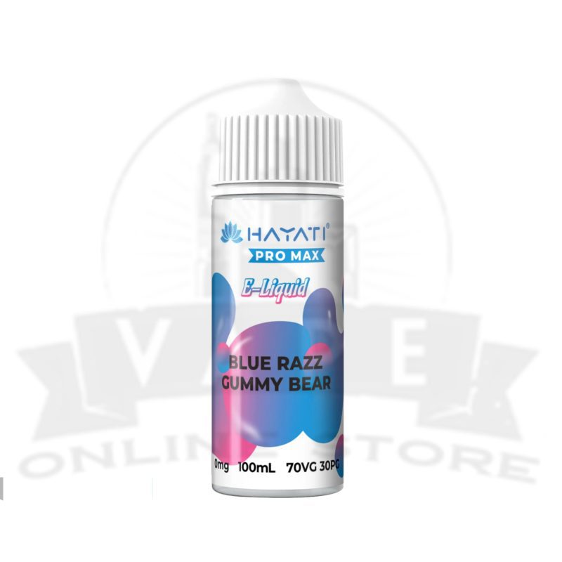 blue razz gummy bear hayati pro max 100ml e liquid vape juice or full stock