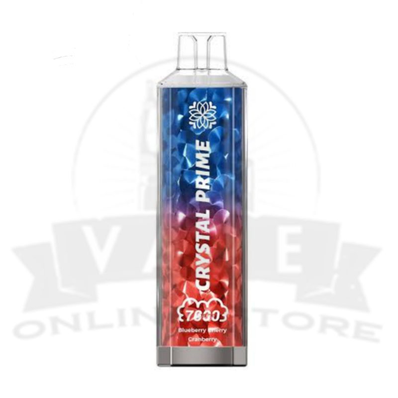 blueberry cherry cranberry 3d crystal prime 7000 puffs rechargeable vape or best price