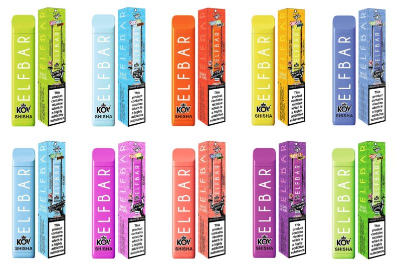 elf bar shisha 600 puffs disposable vape box of 10 1