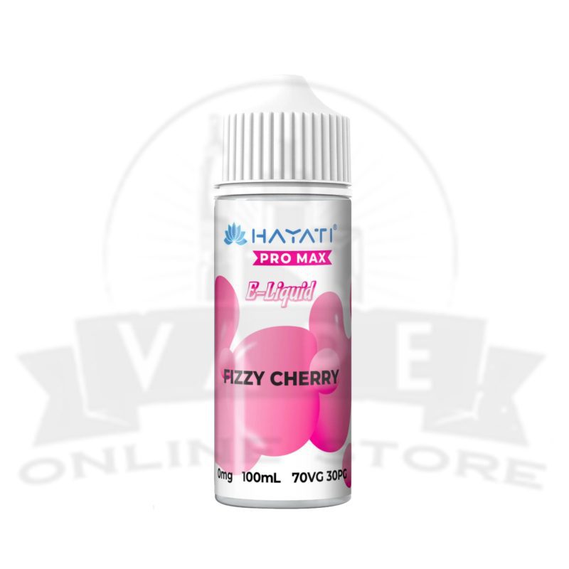 fizzy cherry hayati pro max 100ml e liquid vape juice or full stock