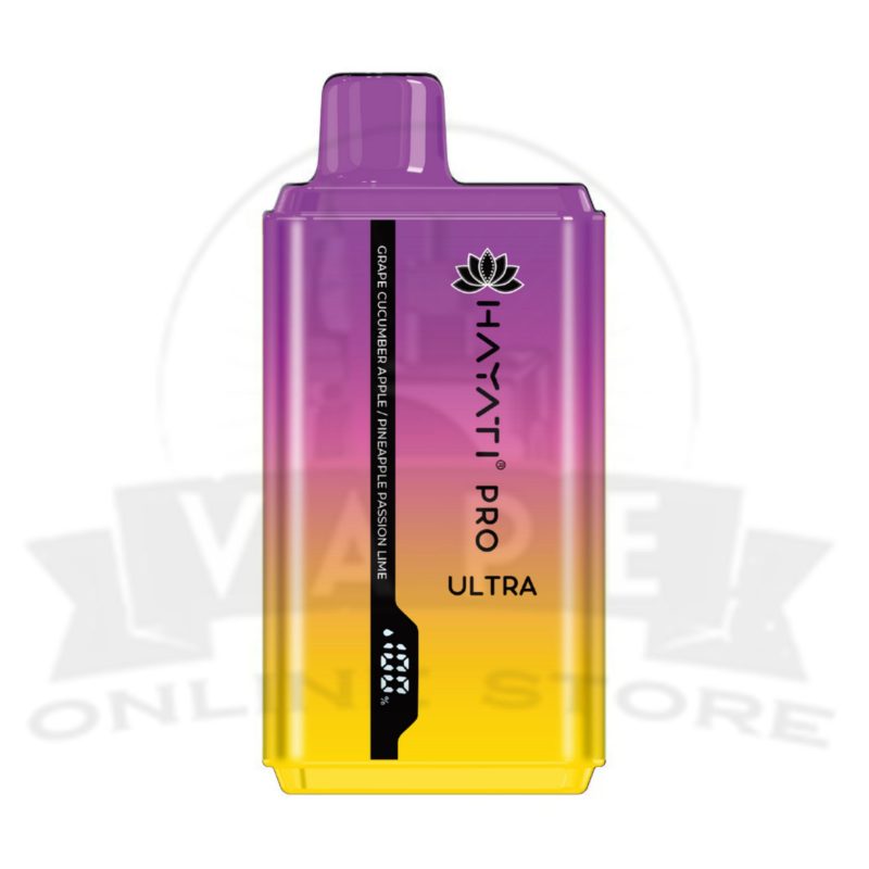 grape cucumber apple pineapple passion lime hayati pro ultra 15000 puffs disposable vape