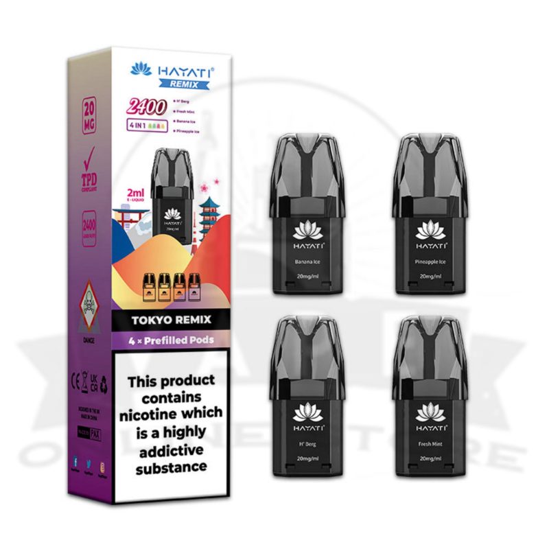 Hayati Remix 2400 Puffs Replacement Pods | Pack Of 4