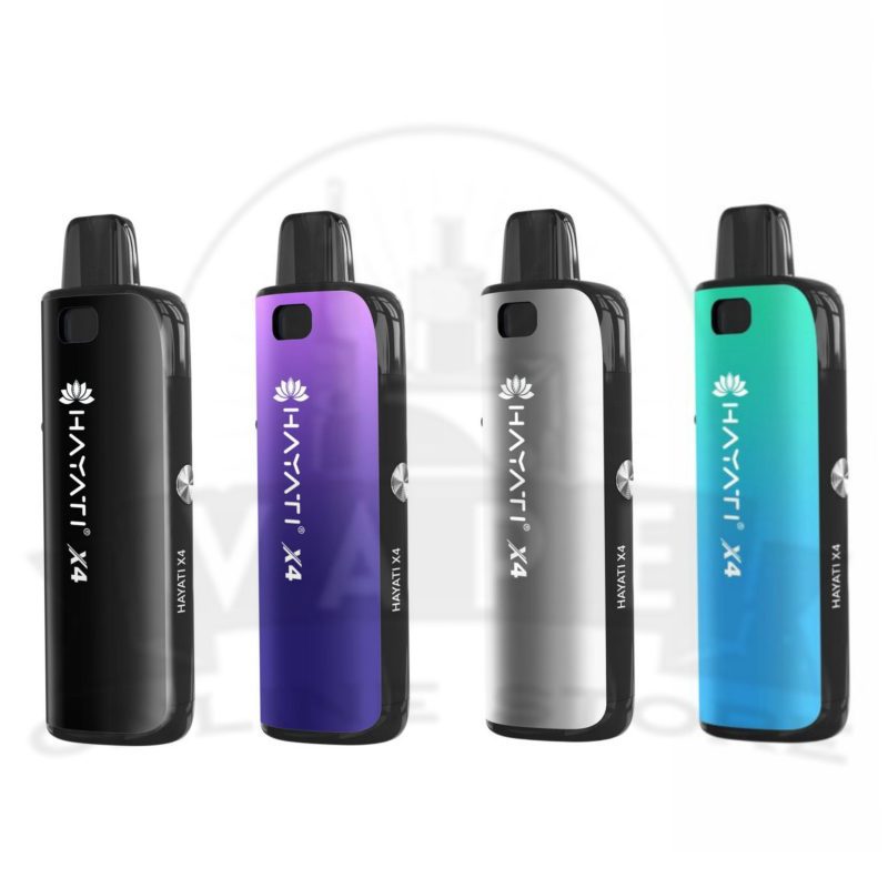 hayati x4 refillable pod vape kit or two hayati free 10ml e liquids