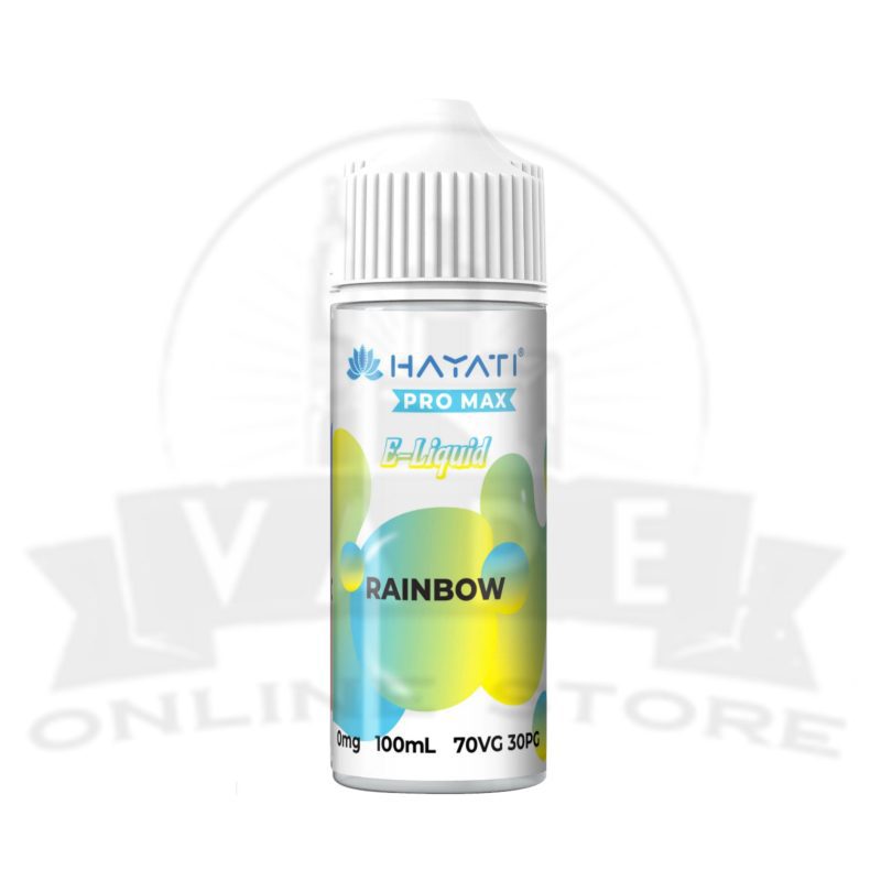 rainbow hayati pro max 100ml e liquid vape juice or full stock