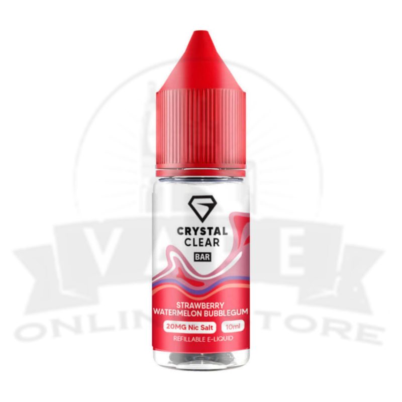 strawberry watermelon bubblegum crystal clear 10ml nic salt or best prices